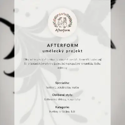 Poster geometric flowers in modern pastel shades