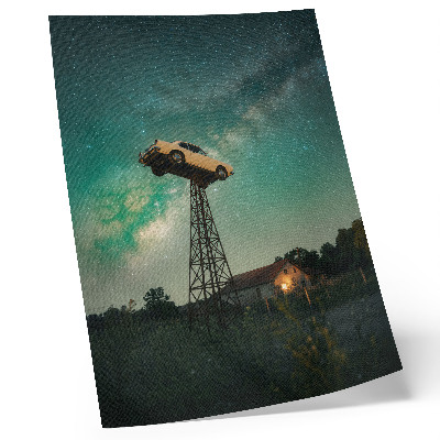 Poster Spectacular sky car on the tower