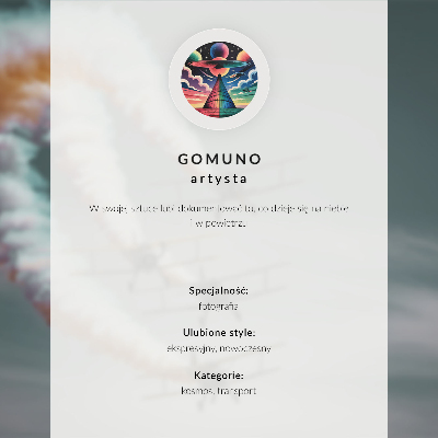 Poster Spectacular sky car on the tower