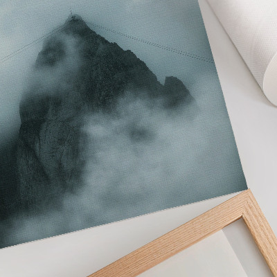 Premium wall art Monochromatic mountain mystical atmosphere peace