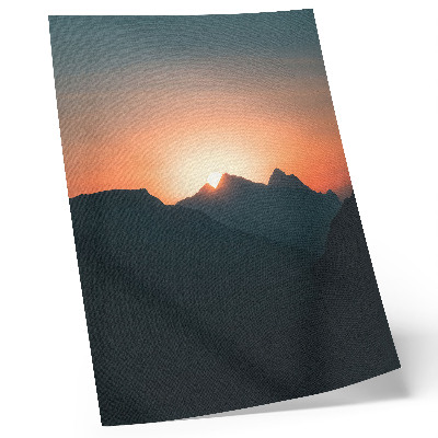 Premium wall art Mountains sunset magic peace