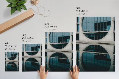 Art print Modern architecture glass reflection of the building