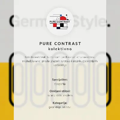 Premium wall art with clean geometric lines and contrasting colors
