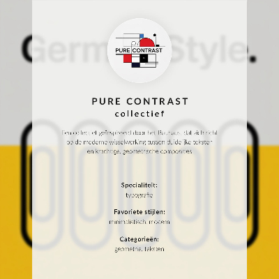 Premium wall art Clean geometric lines and contrasting colors