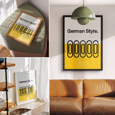 Premium wall art Clean geometric lines and contrasting colors