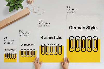 Premium wall art Clean geometric lines and contrasting colors