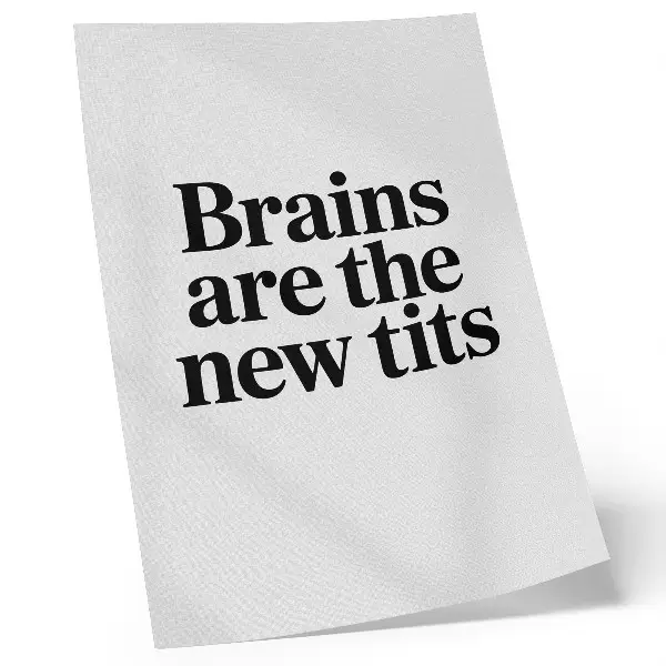 Typography poster with an inspiring contrast motif