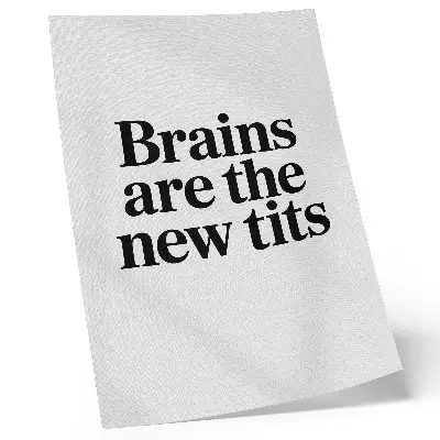 Typography poster with an inspiring contrast motif