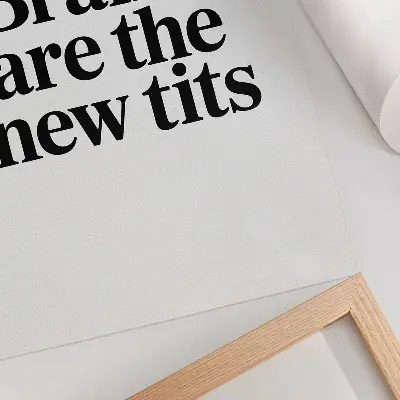 Typography poster with an inspiring contrast motif