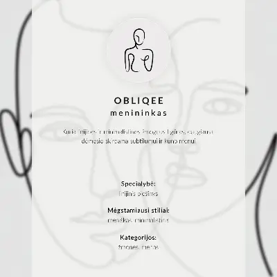 Decorative poster subtle lines in elegant harmony