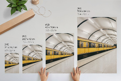 Decorative poster Modern metro, smooth lines, dynamic