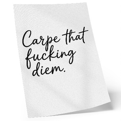 Poster Black font on a white background with a motivational slogan