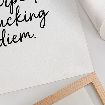 Poster Black font on a white background with a motivational slogan