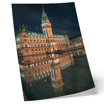 Premium wall art Classic architecture reflected evening light