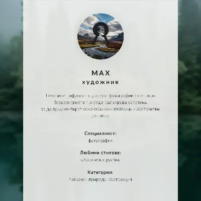 Poster calm lake with autumn trees and mountain reflections