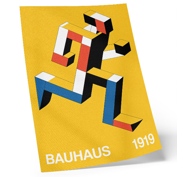 Poster Expressive pattern, geometry, dominance of color, modernity