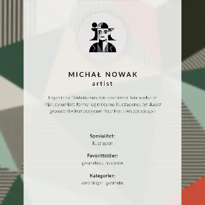Poster expressive geometric pattern with bold colors and a modern aesthetic