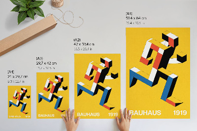 Poster Expressive pattern, geometry, dominance of color, modernity