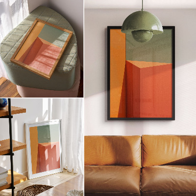 Premium wall art Geometric architecture colors harmony space