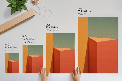 Premium wall art Geometric architecture colors harmony space