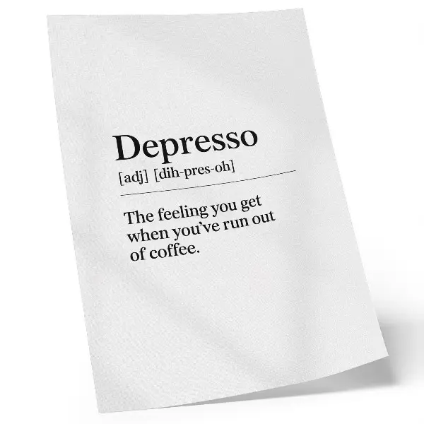 Depresso definition decorative poster decorative poster
