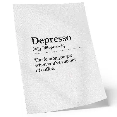 Depresso definition decorative poster decorative poster