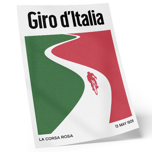 Poster Contrasting colors, dynamic minimalist style
