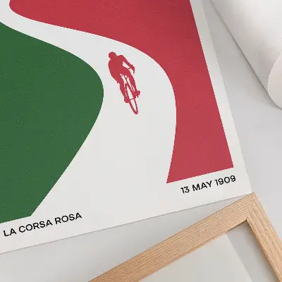 Poster contrasting colors in a dynamic minimalist style