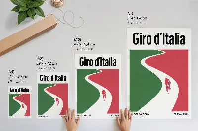 Poster contrasting colors in a dynamic minimalist style