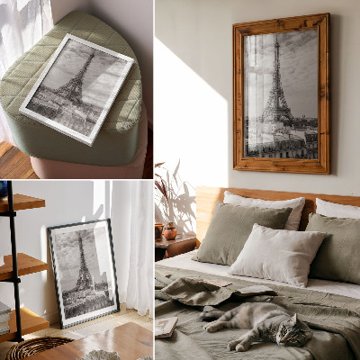 Premium wall art Elegant Eiffel Tower gray modern perspective