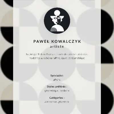 Art print featuring geometric shapes in a minimalist modern style