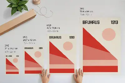 Premium wall art geometric composition in modern minimalism