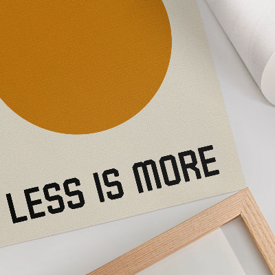 Decorative poster Minimalism circle Bauhaus cream background