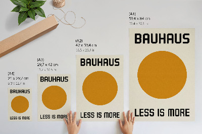 Decorative poster Minimalism circle Bauhaus cream background