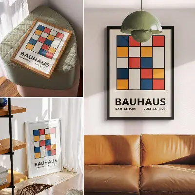 Geometric Shapes Poster minimalist art print