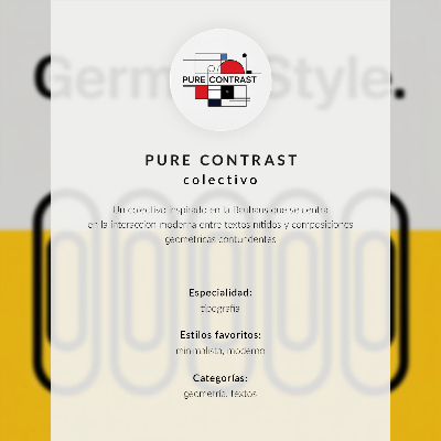 Art print The Bauhaus style is dominated by geometric simplicity