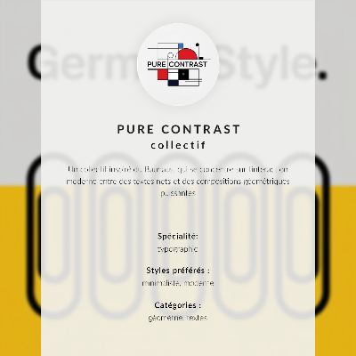 Art print The Bauhaus style is dominated by geometric simplicity