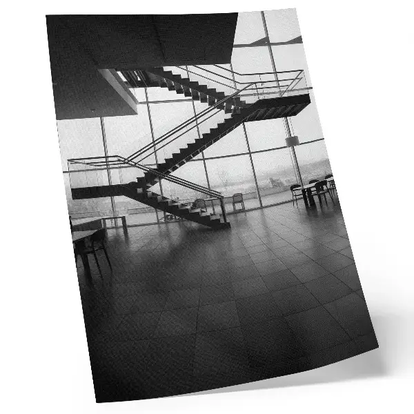 Premium wall art modern geometric stairs elegance