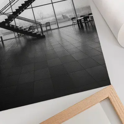 Premium wall art modern geometric stairs elegance