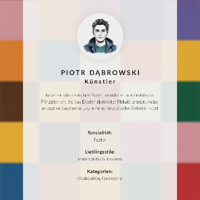Decorative poster Minimalist graphics with blue rectangles