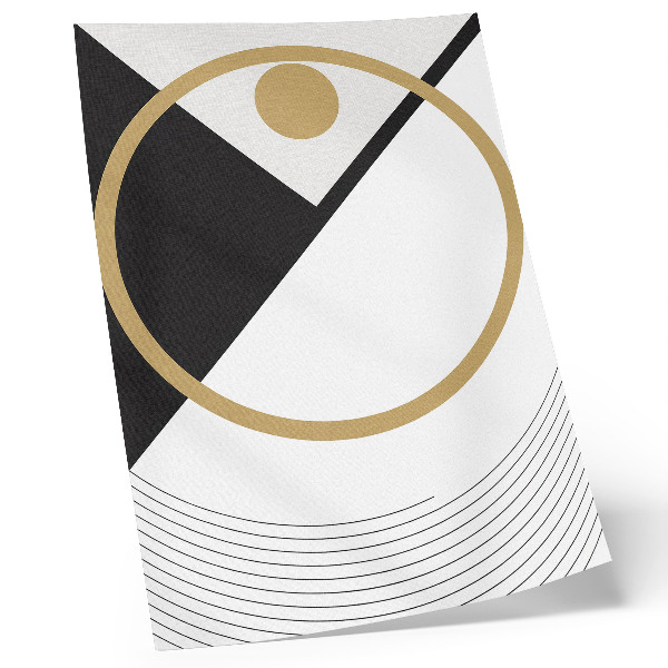 Premium wall art Geometric pattern, contrasting colors, modern style