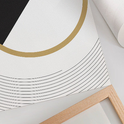 Premium wall art Geometric pattern, contrasting colors, modern style