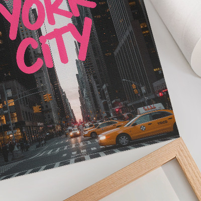 Poster Skyscrapers modernity pink accent