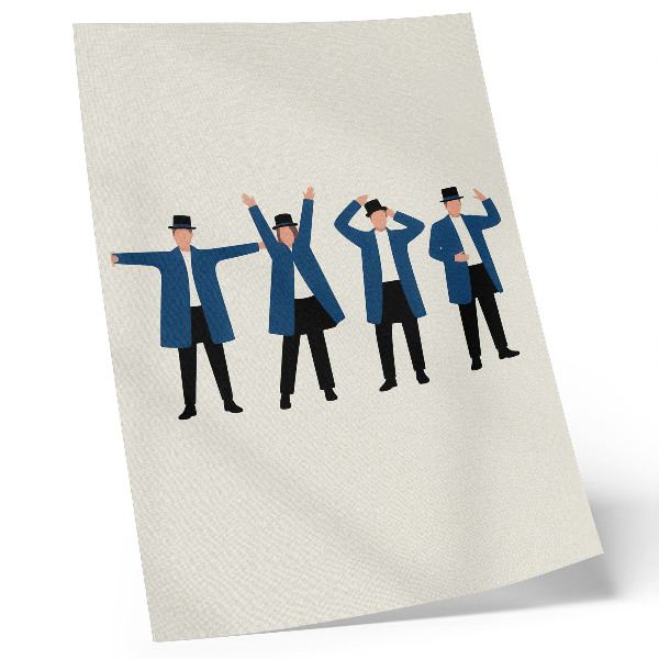 Decorative poster Modern characters in Scandinavian style