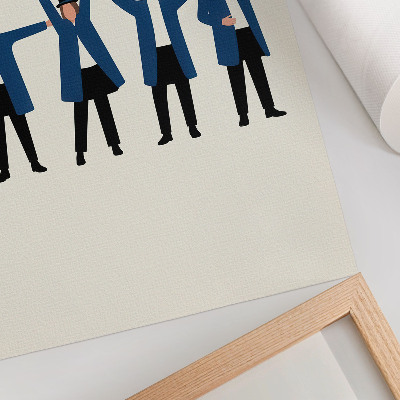 Decorative poster Modern characters in Scandinavian style