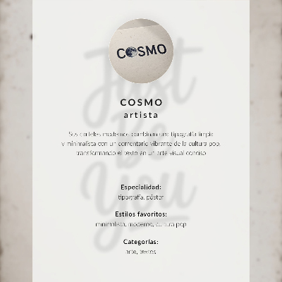 Decorative poster Minimalist inscription contrasting motif