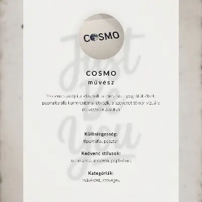 Decorative poster minimalist inscription with a contrasting motif