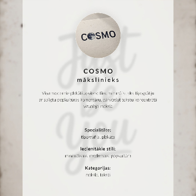 Decorative poster Minimalist inscription contrasting motif