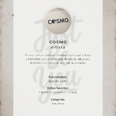 Decorative poster Minimalist inscription contrasting motif