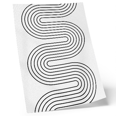 Poster Contrasting lines abstract pattern modernity